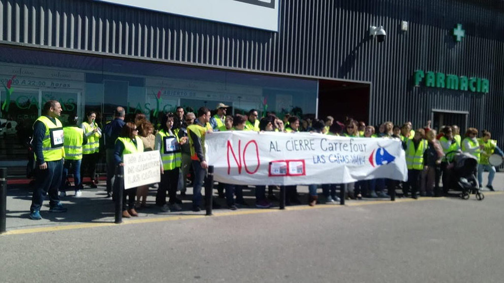 Movilización de los trabajadores de Carrefour Las Cañas CEDIDA