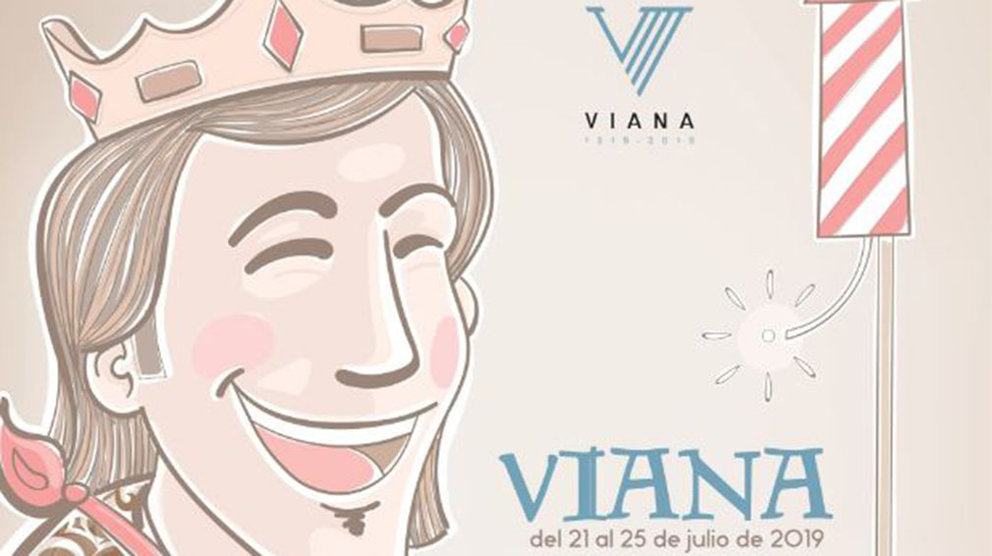 Cartel ganador para anunciar las fiestas patronales de Viana EUROPA PRESS