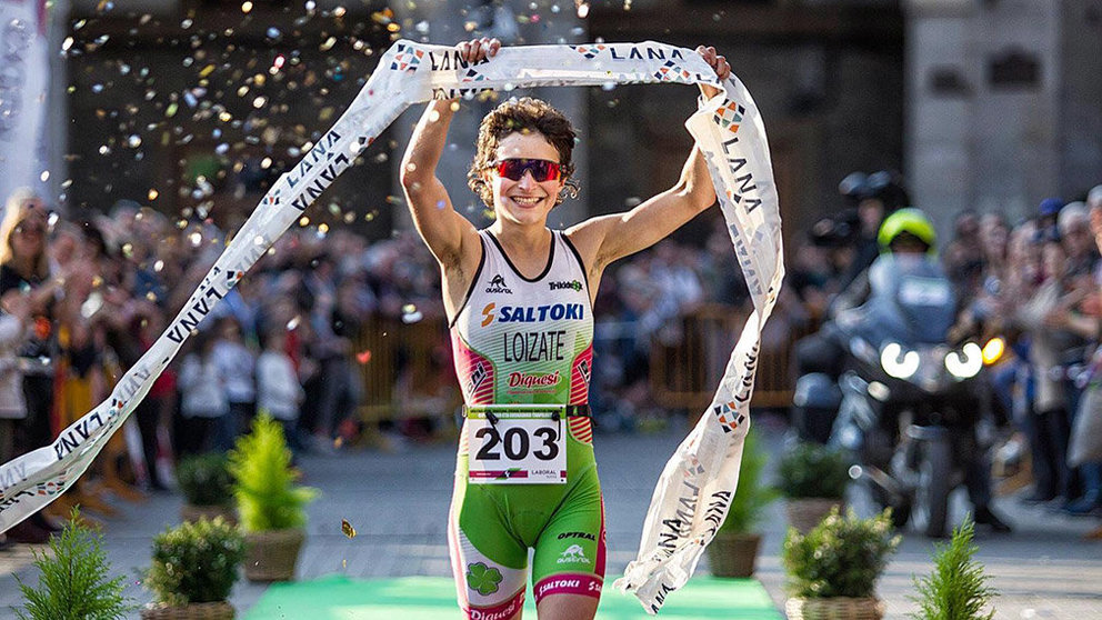 La duatleta del equipo navarro Saltoki Diquesí Trikideak, Irene Loizate, se ha proclamado campeona de Europa CEDIDA