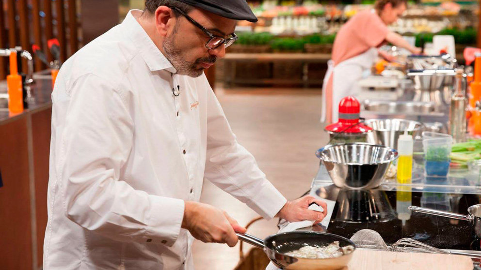 El chef navarra Jesús Sánchez durante su paso por un conocido concurso de televisión. RTVE