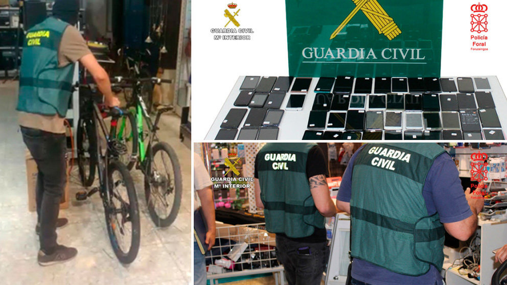 La Guardia Civil recupera cientos de objetos robados en albergues el Camino de Santiago. CEDIDA