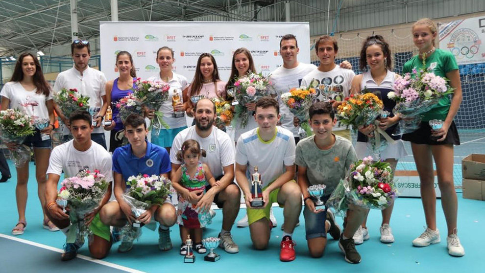 Participantes del Campeonato Navarro absoluto de Tenis CEDIDA