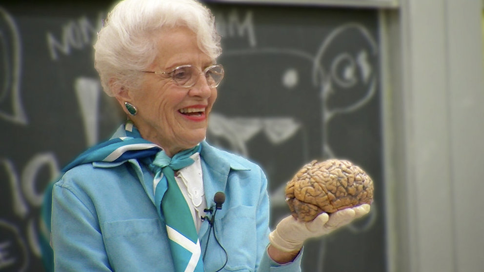 La neurocientífica Marian Diamond, protagnoista de 'My love affair with the Brain', ganador de la I edición de #LabMeCrazy! Science Film Festival UNAV