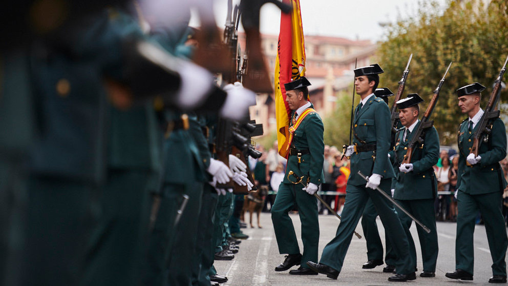 La Guardia Civil de Navarra celebra el día de su Patrona, La Virgen del Pilar. PABLO LASAOSA 5