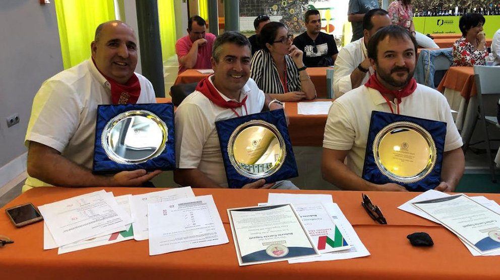 Mario Gómara, Roberto García y Carlos García, navarros vencedores del I Campeonato Internacional de Catadores CEDIDA