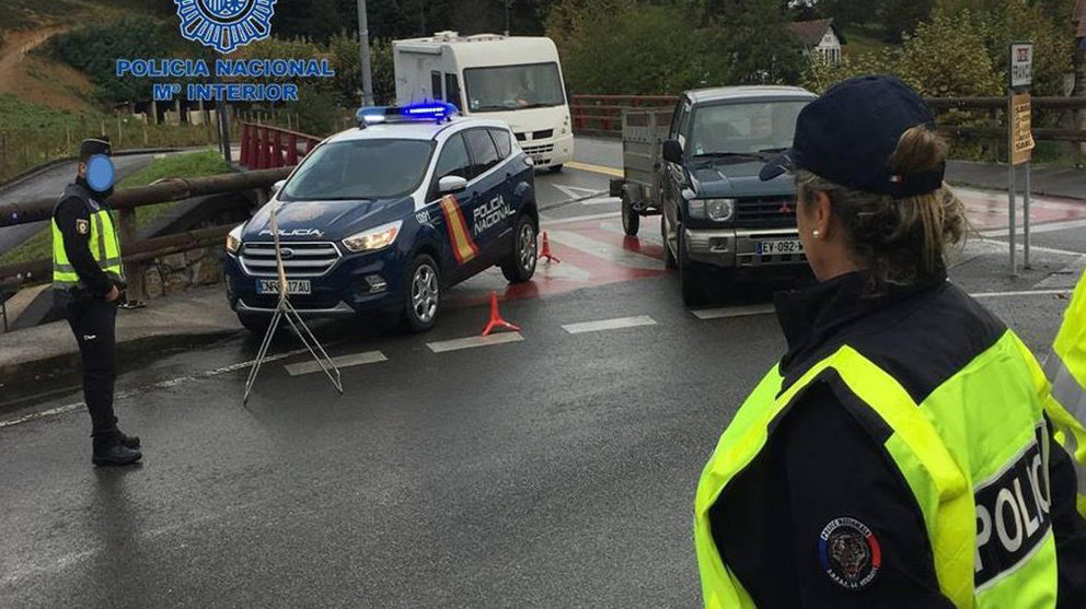 Dispositivo policial conjunto entre España y Francia realizado en la frontera de Navarra (2) POLICÍA NACIONAL