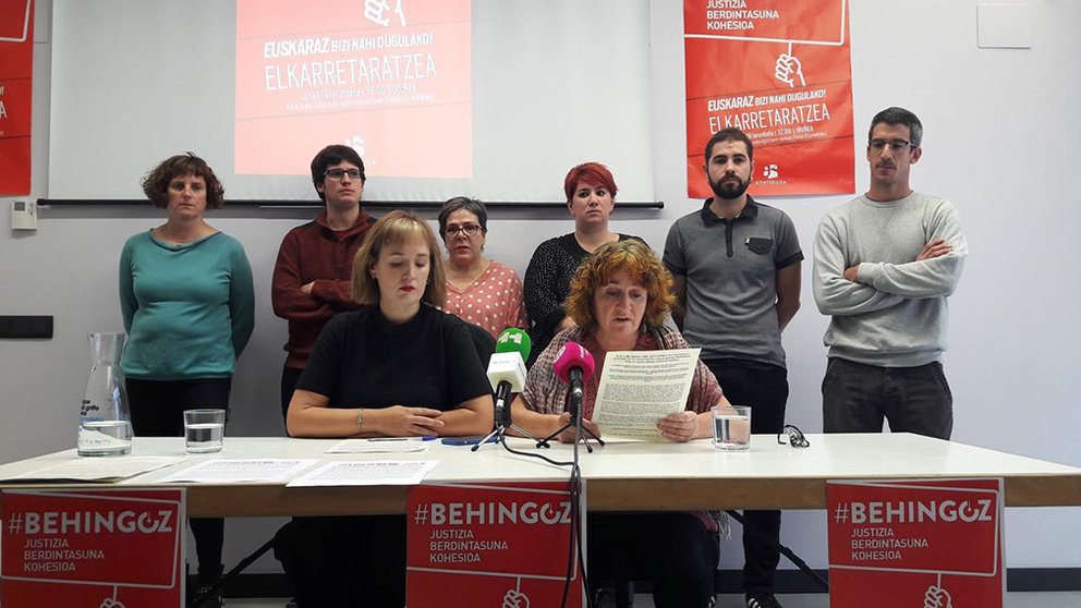 Sindicatos exigen al Gobierno foral que recurra la sentencia sobre el decreto del euskera LAB