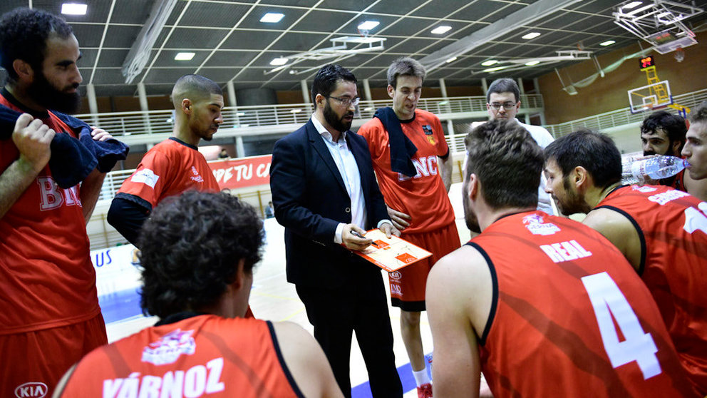 El Basket Navarra se enfrenta al Clavijo Logroño en Pamplona. PABLO LASAOSA