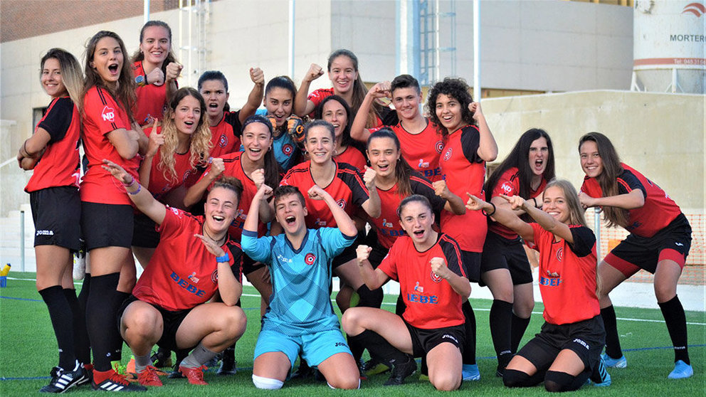 Jugadoras del Mulier FCN de segunda división femenina. Facebook Mulier.