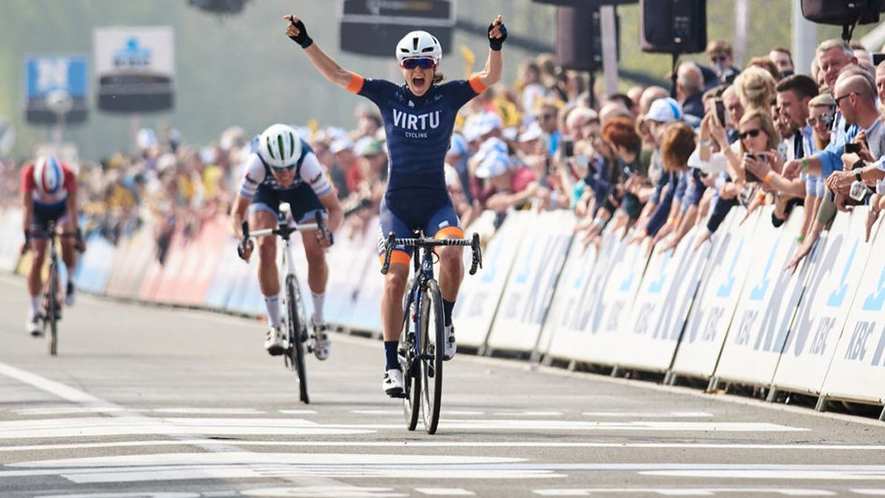 La ciclista italiana Sofia Bertizzolo MOVISTAR TEAM VELOFOCUS