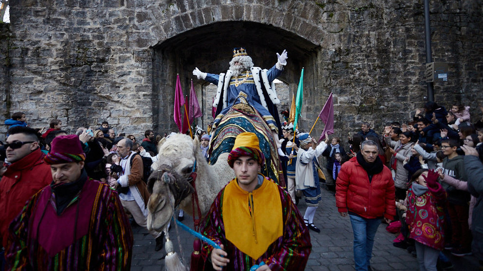 Llegada de los Reyes Magos a Pamplona. IÑIGO ALZUGARAY