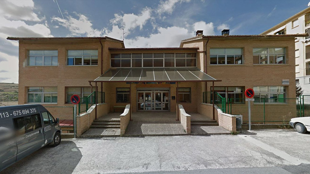 Colegio público Julián María Espinal Olcoz de Mendigorría, donde reclaman que se establezca el modelo de euskera. NAVARRA.COM