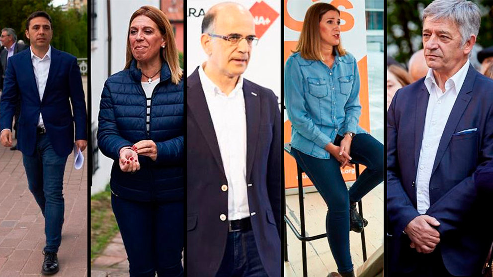 Los senadores Toni Magdaleno, Amelia Salanueva, Alberto Catalán, Ruth Goñi y Koldo Martínez ARCHIVO
