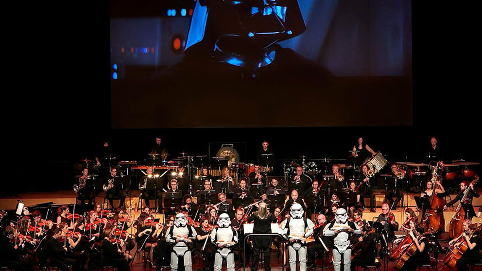 La Sinfonietta de Pamplona interpretando la banda sonora de Star Wars. CEDIDA