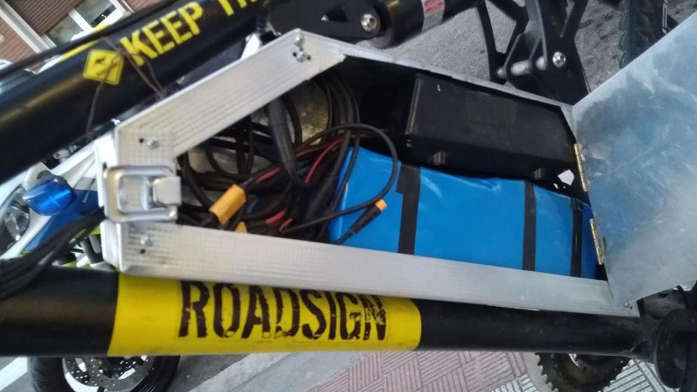 Bicicleta manipulaba en la que circulaba el denunciado en Pamplona. POLICÍA MUNICIPAL DE PAMPLONA
