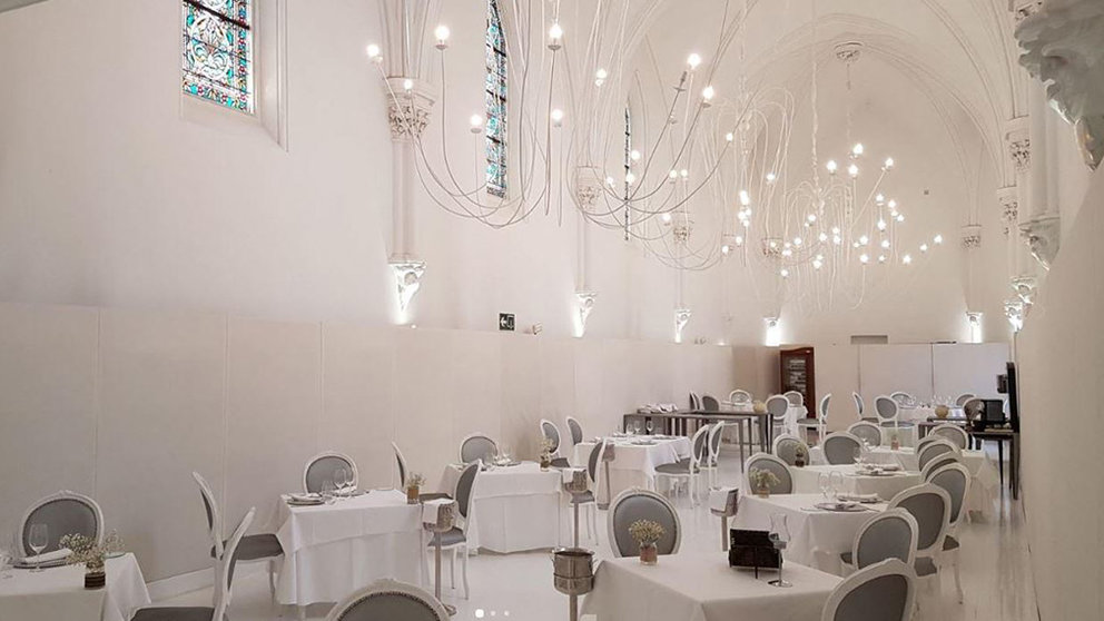 interior del restaurante del Hotel Pamplona Catedral que ha ganado recientemente el premio al Mejor Reposicionamiento o Reforma CEDIDA
