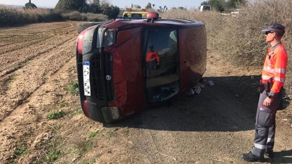 Accidente en Tudela de un conductor de 85 años POLICÍA FORAL