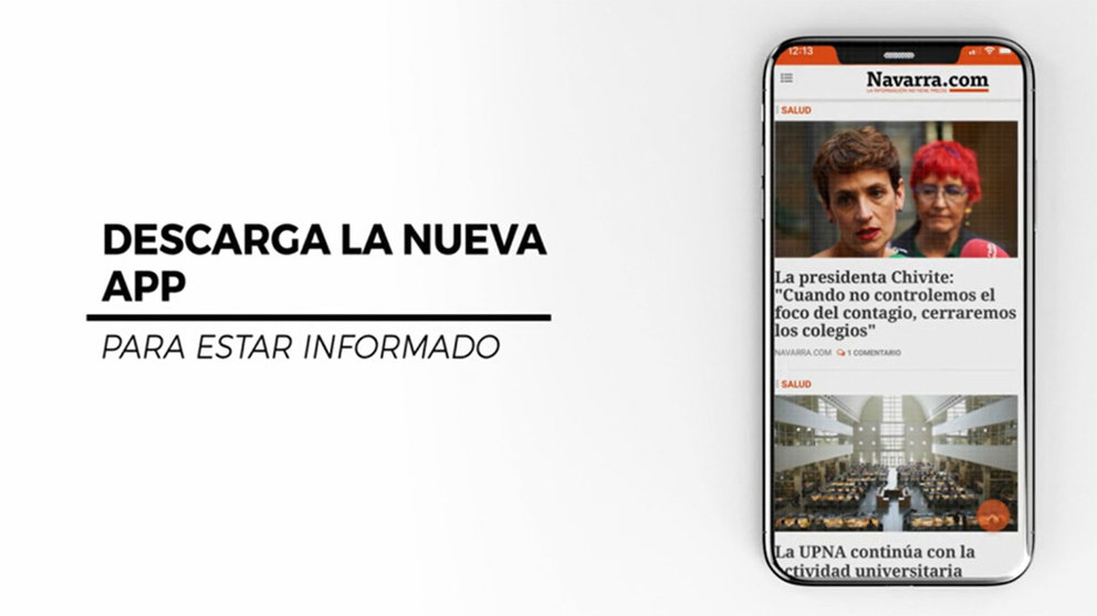Vista de la nueva aplicación de Navarra.com disponible para teléfonos móviles (1)