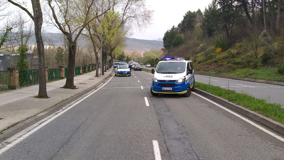Control de tráfico en Pamplona POLICÍA MUNICIPAL DE PAMPLONA