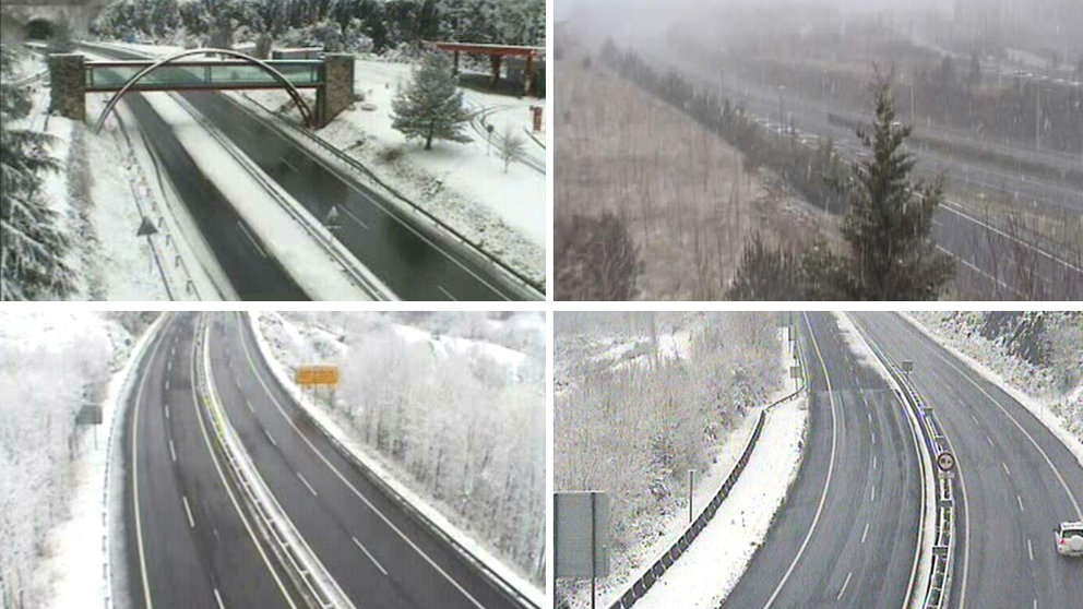 Varias carreteras navarras afectadas por la nieve. GOBIERNO DE NAVARRA