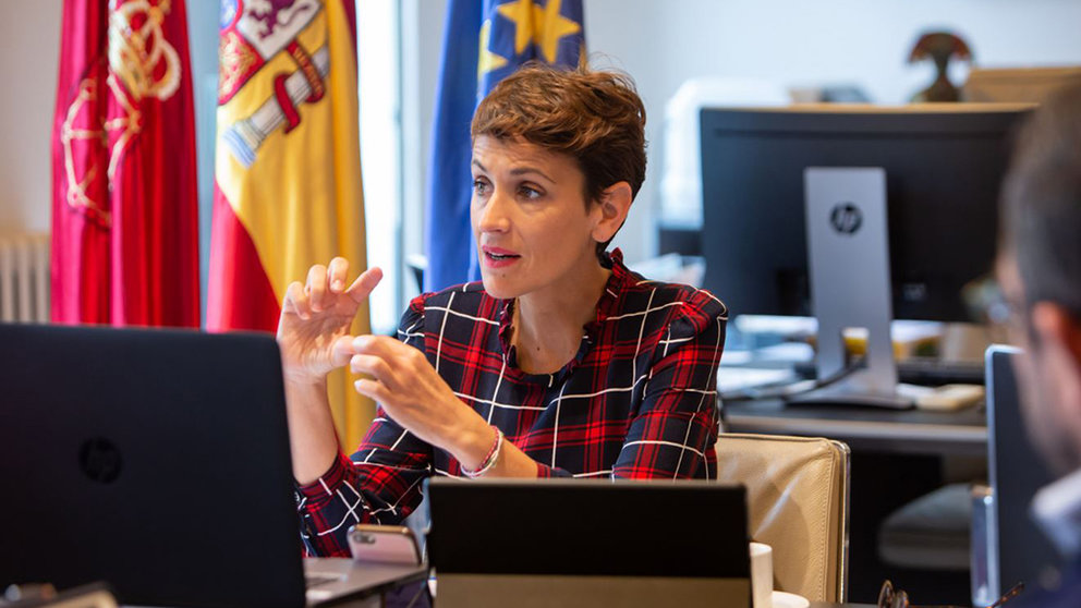 La presidenta del Ejecutivo foral, María Chivite GOBIERNO DE NAVARRA