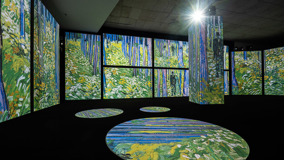 Imagen de la exposición sobre la pintura de Van Gogh que se podrá ver en Pamplona. Cedida.