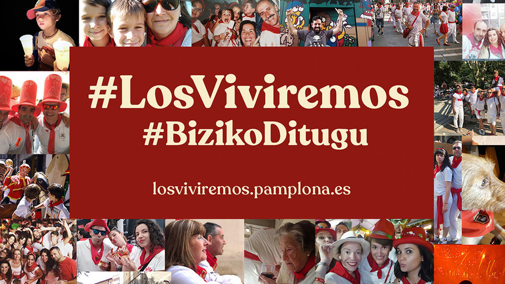 La iniciativa para reunir imágenes de Sanfermines para la campaña #LosViviremos. AYUNTAMIENTO DE PAMPLONA