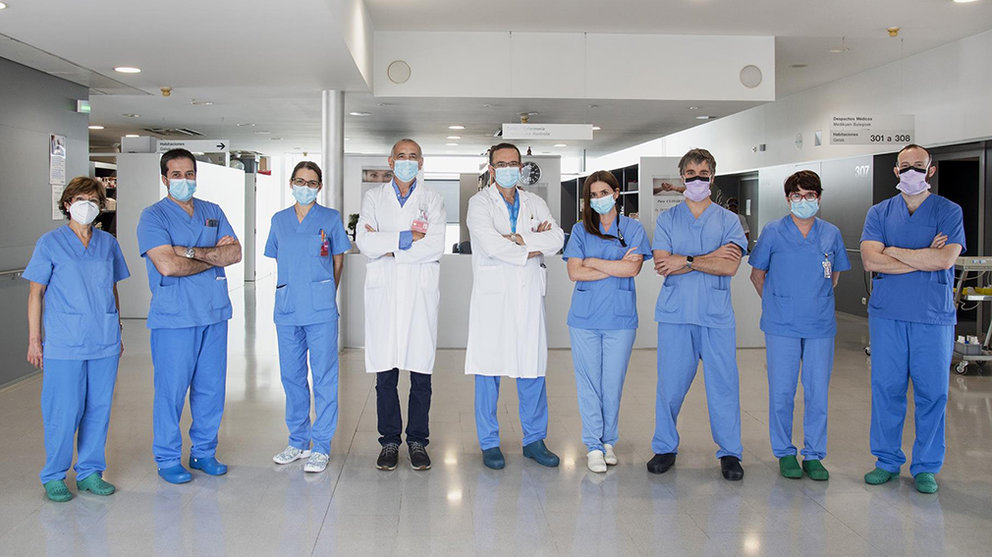 Miembros del programa de reparación de válvula aórtica del Área Clínica del Corazón del CHN. - GOBIERNO DE NAVARRA.