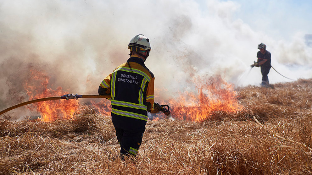Los bomberos de Navarra extinguen un incendio en una zona de campo de cereal cerca de la localidad de Sarriguren

Los bomberos de Navarra extinguen un incendio en una zona de campo de cereal cerca de la localidad de Sarriguren


21/6/2020