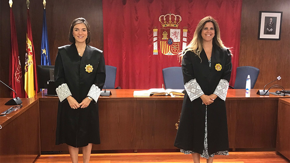 Las juezas Paola García Sánchez y Andrea Torroba Ezcurra juran su cargo como nuevas magistradas. TSJN