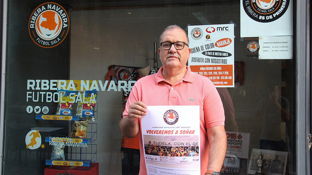 Presentación del cartel para la campaña de abonados del Aspil-Jumpers Ribera Navarra. RIBERA NAVARRA