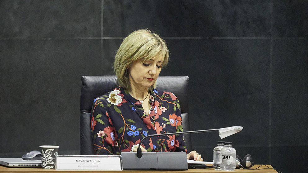 La portavoz de Navarra Suma en la Comisión de Salud del Parlamento foral, Cristina Ibarrola. Eduardo Sanz/EP