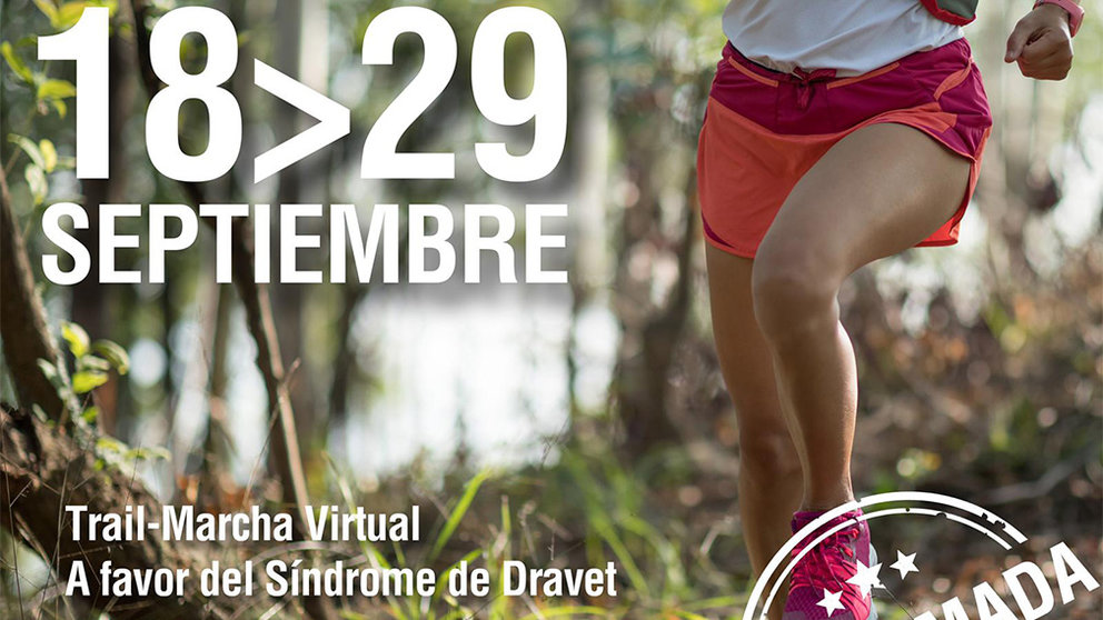 Cartel oficial de la V Dravet Trail Virtual 2020.Cedida.