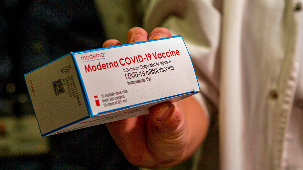 Vista de las primeras dosis de la vacuna de Moderna. EFE/ Cati Cladera