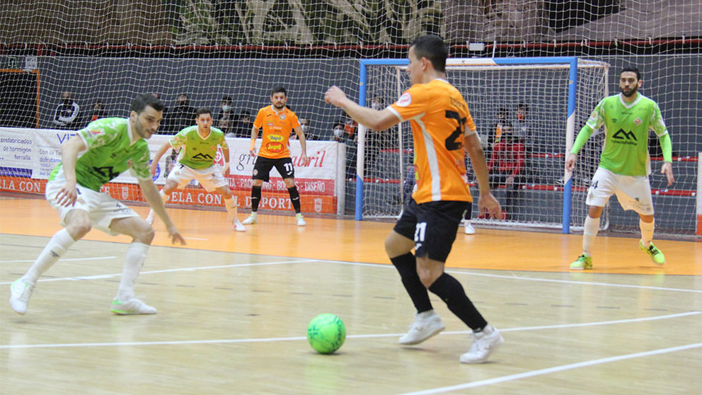 Partido de fútbol sala entre el equipo de Tudela y el Palma Futsal. @RiberaNavarraFS
