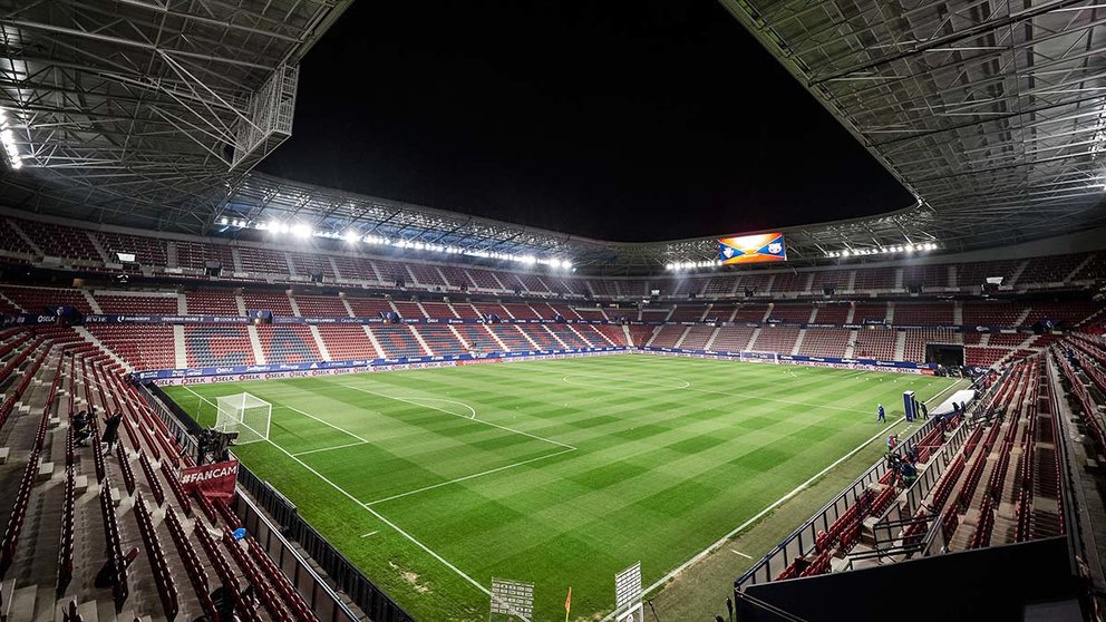 Panoramic view  before the spanish league, LaLiga, football match played between CA Osasuna v  FC Barcelona at El Sadar Stadium on march 6, 2021 in Pamplona, Navarra, Spain.
AFP7  / Europa Press
6/3/2021 ONLY FOR USE IN SPAIN