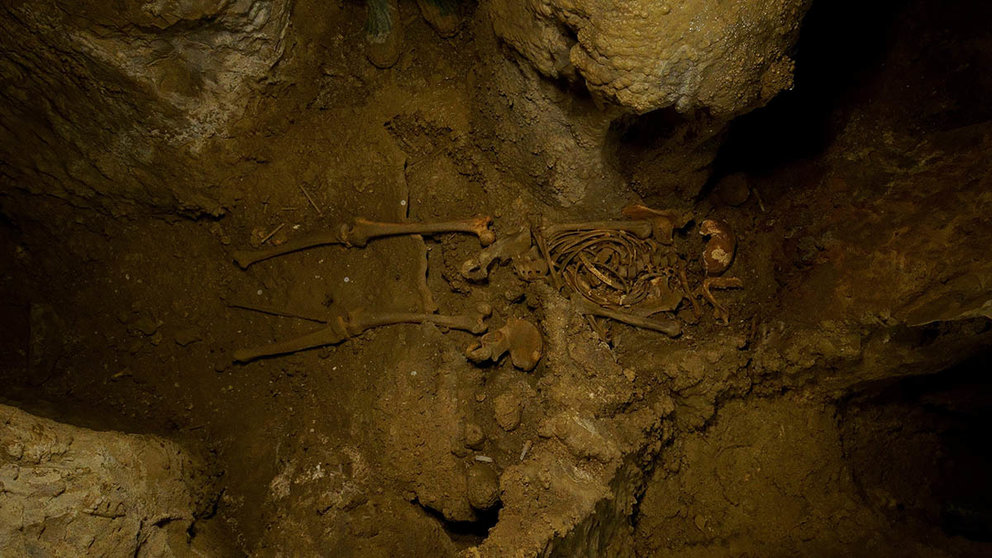 El 'hombre de Loizu', los restos más antiguos encontrados en Navarra. GOBIERNO DE NAVARRA