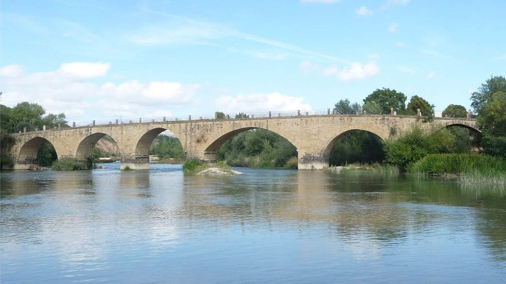 Puente medieval de Andelos en Mendigorría. GOBIERNO DE NAVARRA