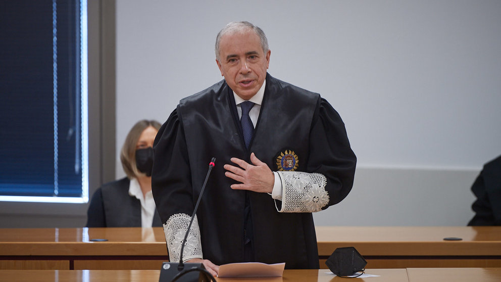 El magistrado José Julián Huarte toma posesión como presidente de la Audiencia de Navarra. MIGUEL OSÉS