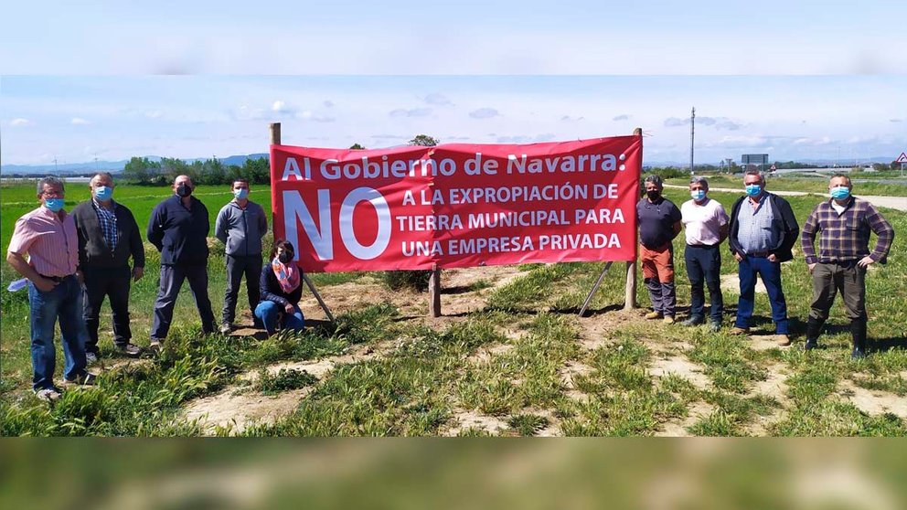 Un grupo de vecinos de Buñuel se movilizan contra el Gobierno de Navarra. CEDIDA