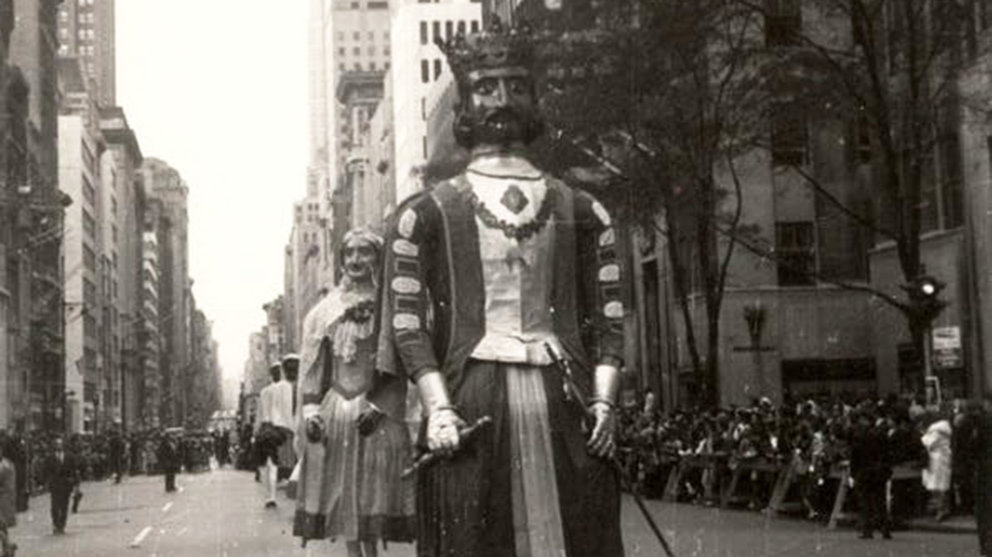 Los Gigantes de Pamplona en Nueva York. Foto Arazuri - Larrión.