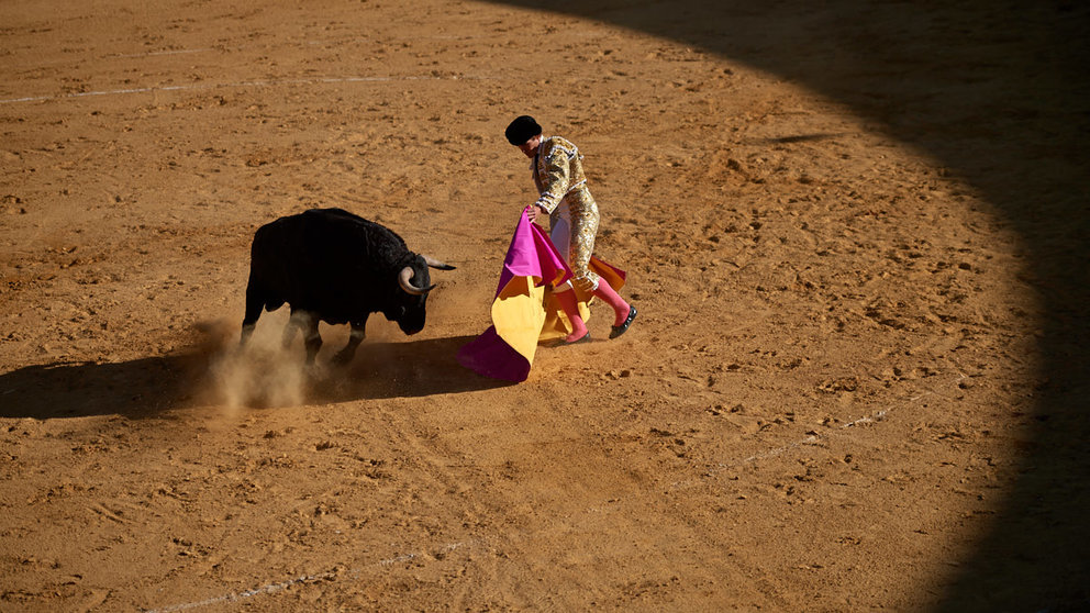 Corrida de toros en Lodosa con la Ganadería de El Pincha para los diestros Esau Fernandez, Gomez del Pilar y Javier Jimenez. MIGUEL OSÉS