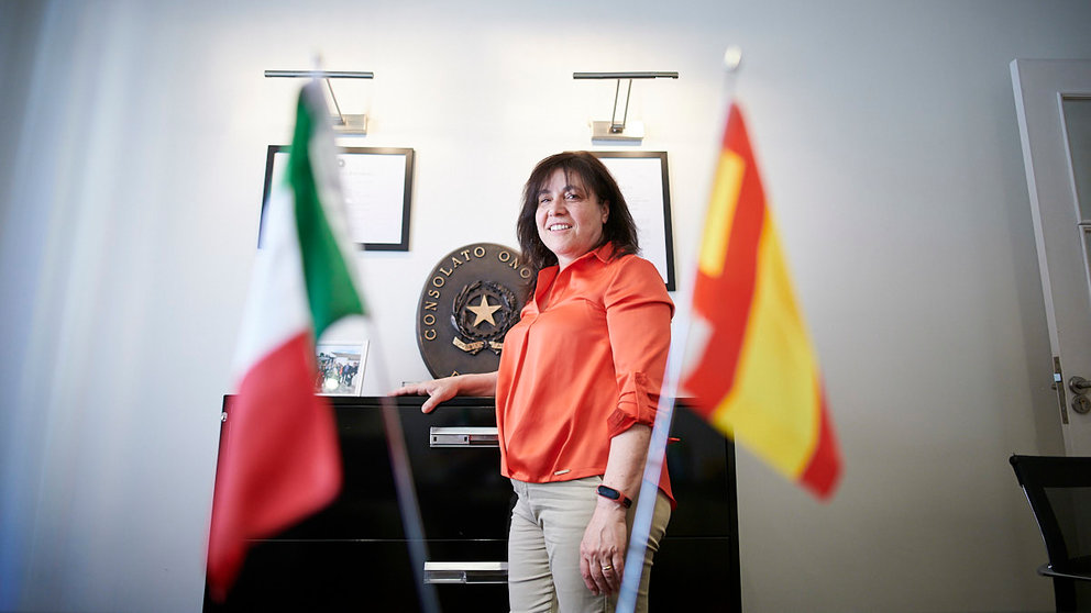 Luciana Schiavarelli, consul de Italia en Navarra y La Rioja. PABLO LASAOSA