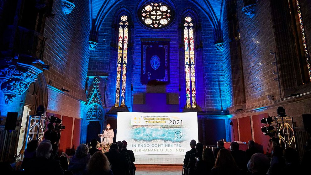 Apertura del XVI COngreso de Turismo Religioso y Sustentable celebrado en la Catedral de Pamplona. PABLO LASAOSA