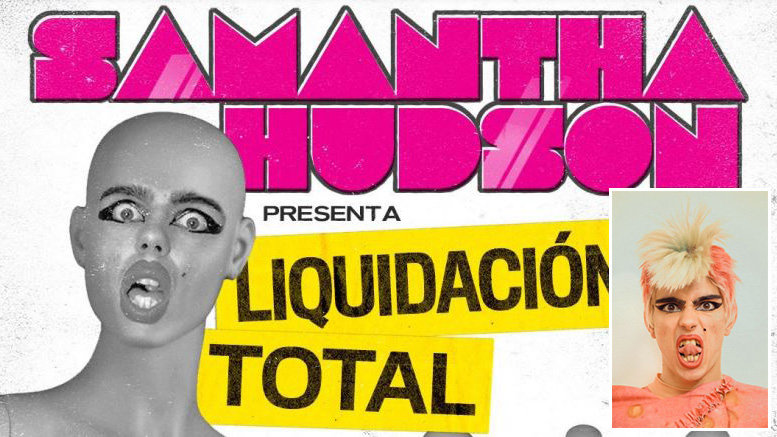 Cartel del espectáculo Liquidación total, de Samantha Hudson, que podrá verse en el Teatro Gayarre. CEDIDA