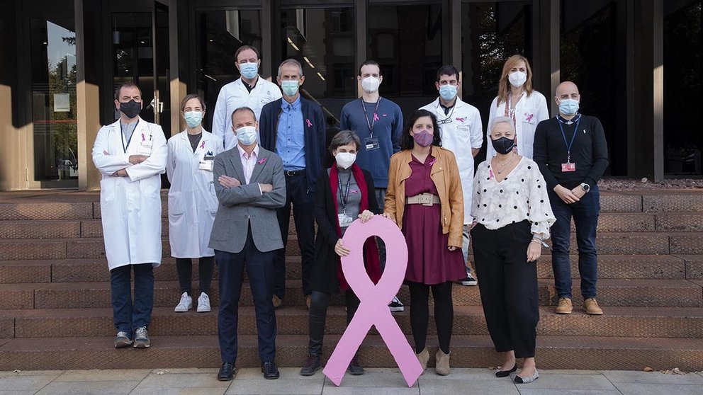Representantes de las organizaciones que han participado en el desarrollo de los proyectos de lucha contra el cáncer de mama.  GOBIERNO DE NAVARRA