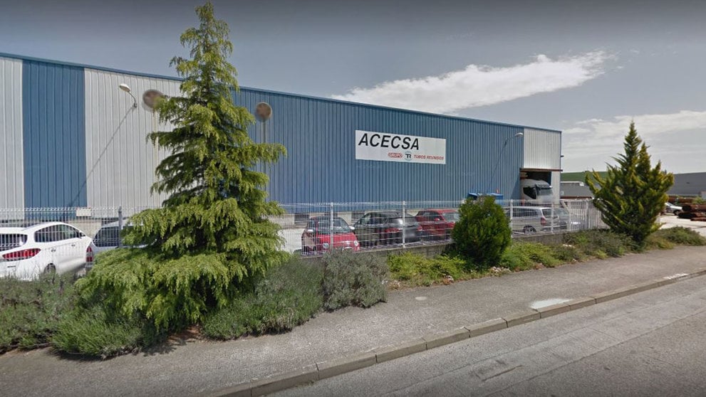 Exterior de la fábrica Acecsa, en Pamplona. ARCHIVO