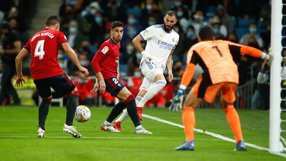 Osasuna se enfrenta al Real Madrid en el Santiago Bernabéu en el partido perteneciente a la undécima jornada de La Liga. EUROPA PRESS