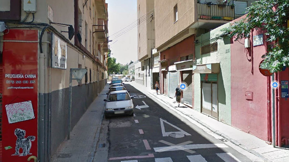 Calle Luis Galve de Zaragoza donde ocurrió el accidente. GOOGLE MAPS