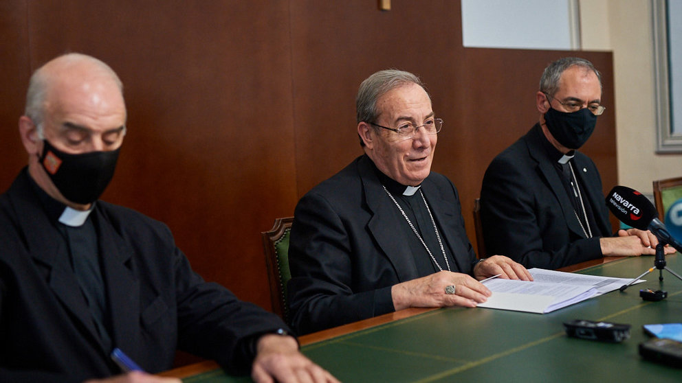 El arzobispo de Pamplona, Francisco Pérez, dará cuenta de los trabajos realizados y del avance del sínodo, convocado por el Papa Francisco. MIGUEL OSÉS